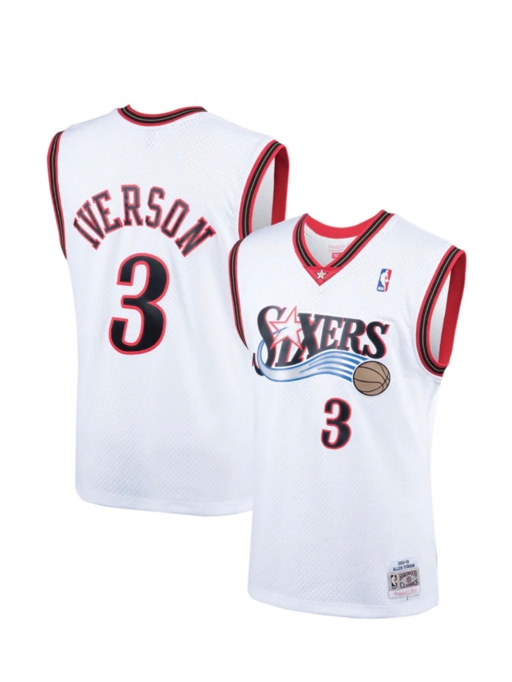 Mitchell and Ness Philadelphia 76ers Allen Iverson Jersey.